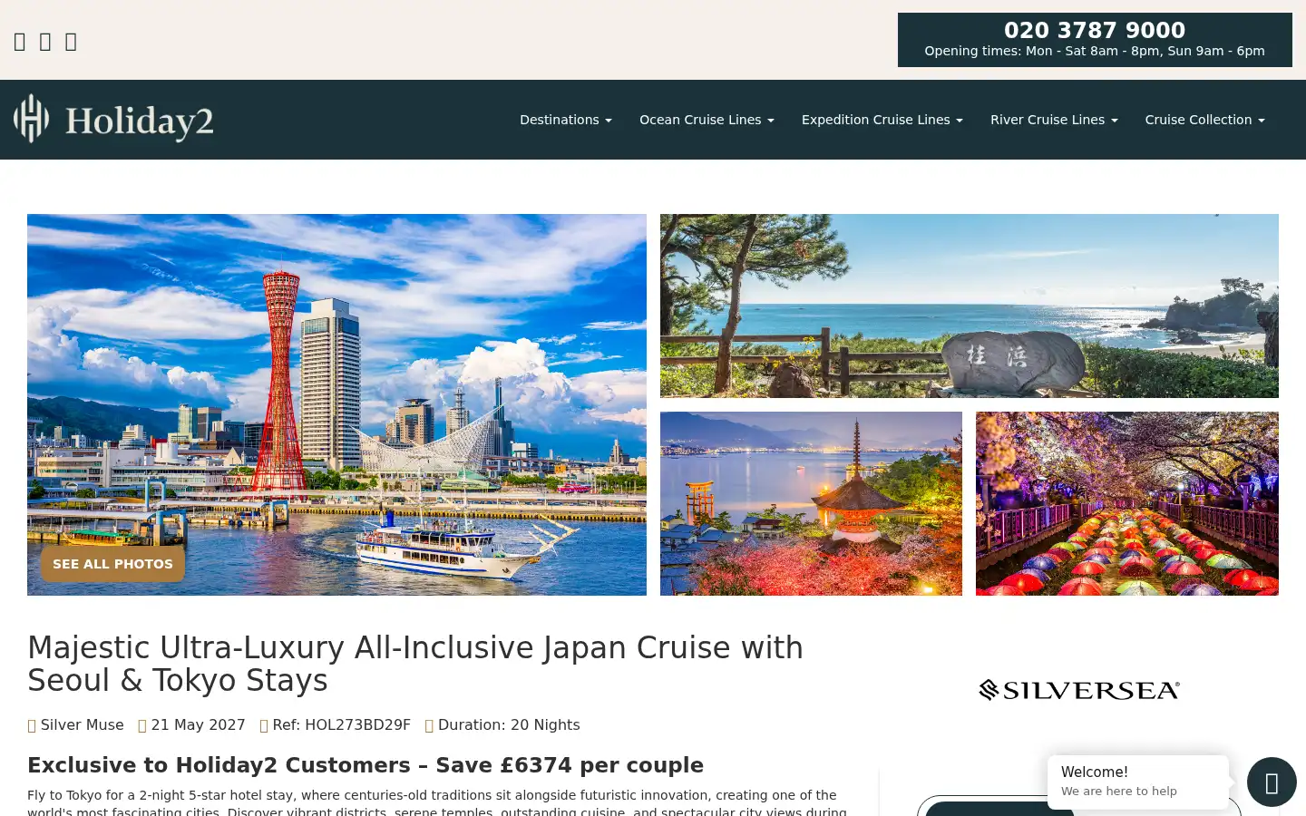 Screenshot of holiday2.com