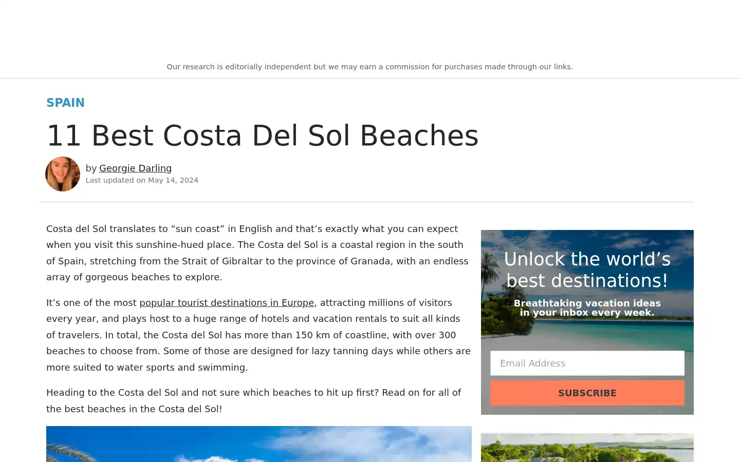 Screenshot of holidays.com