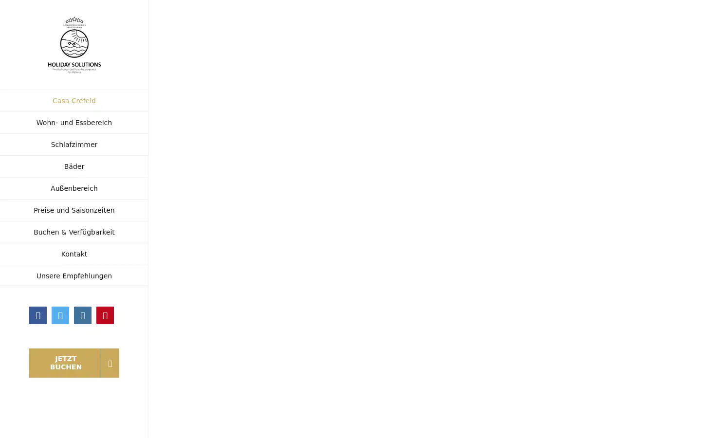 Screenshot of holidaysolutions.de