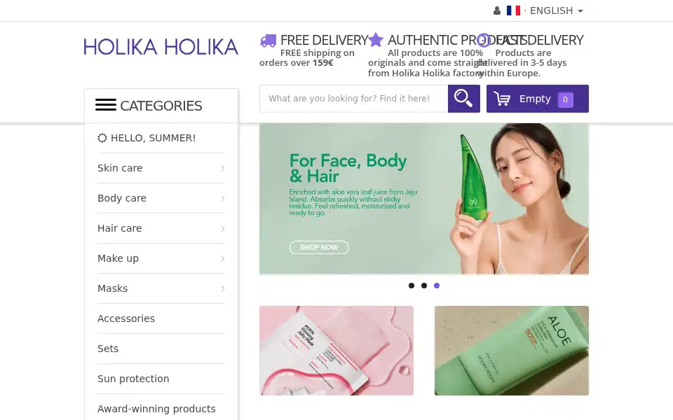 Screenshot of holikaholika.ee