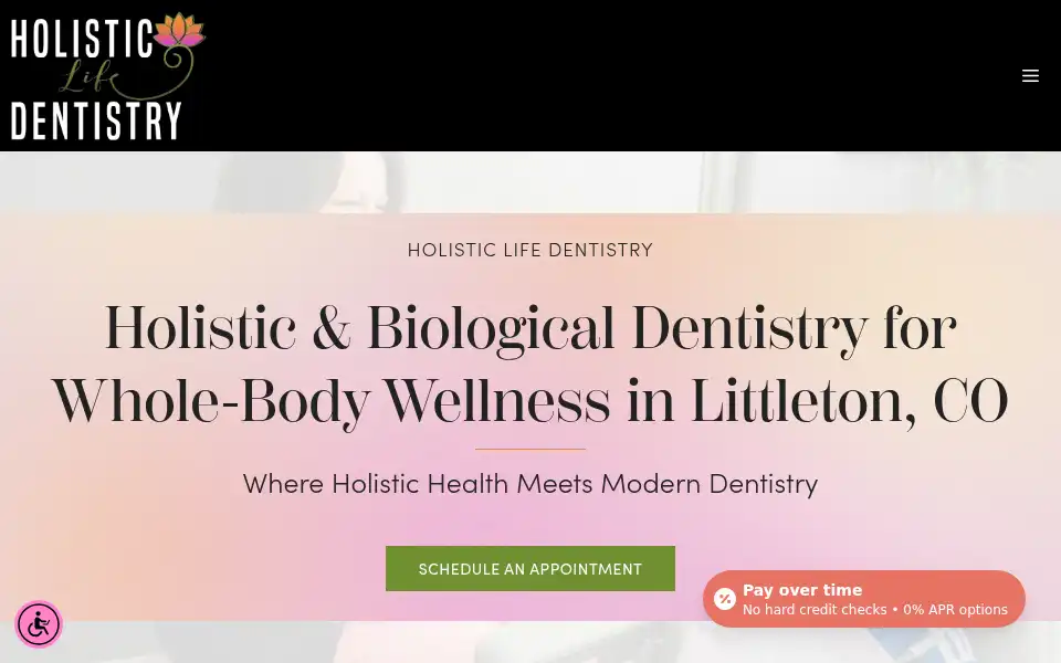 Screenshot of holisticlifedentistry.com