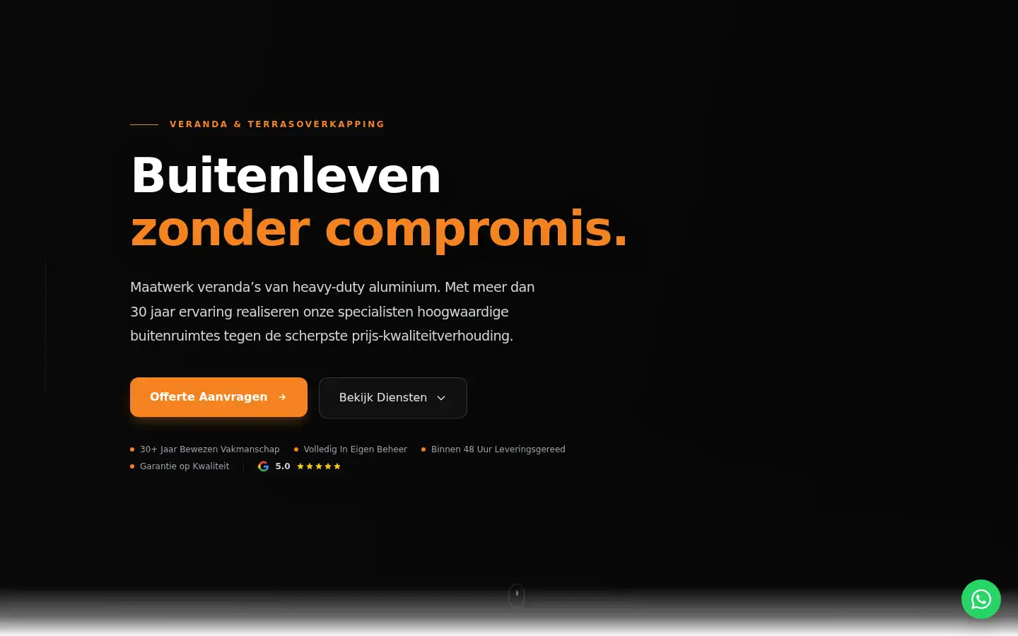 Screenshot of hollandveranda.nl