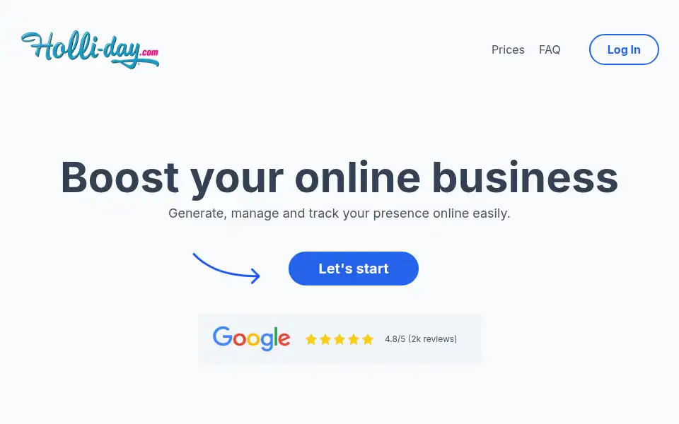 Screenshot of holli-day.com