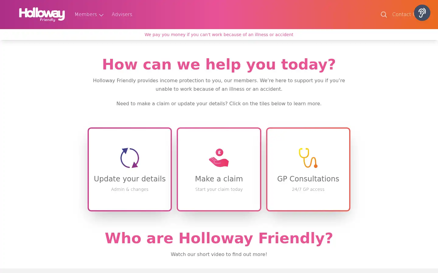 Screenshot of holloway.co.uk