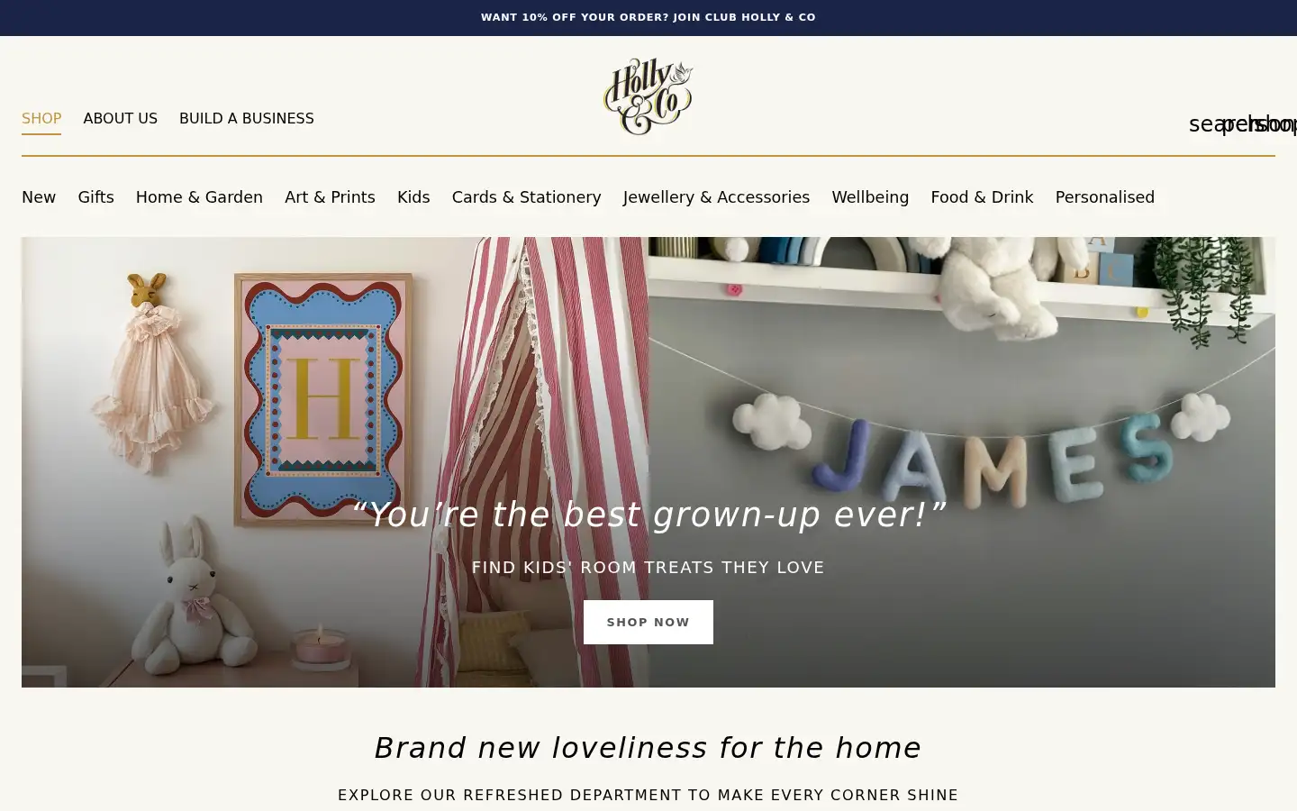 Screenshot of holly.co