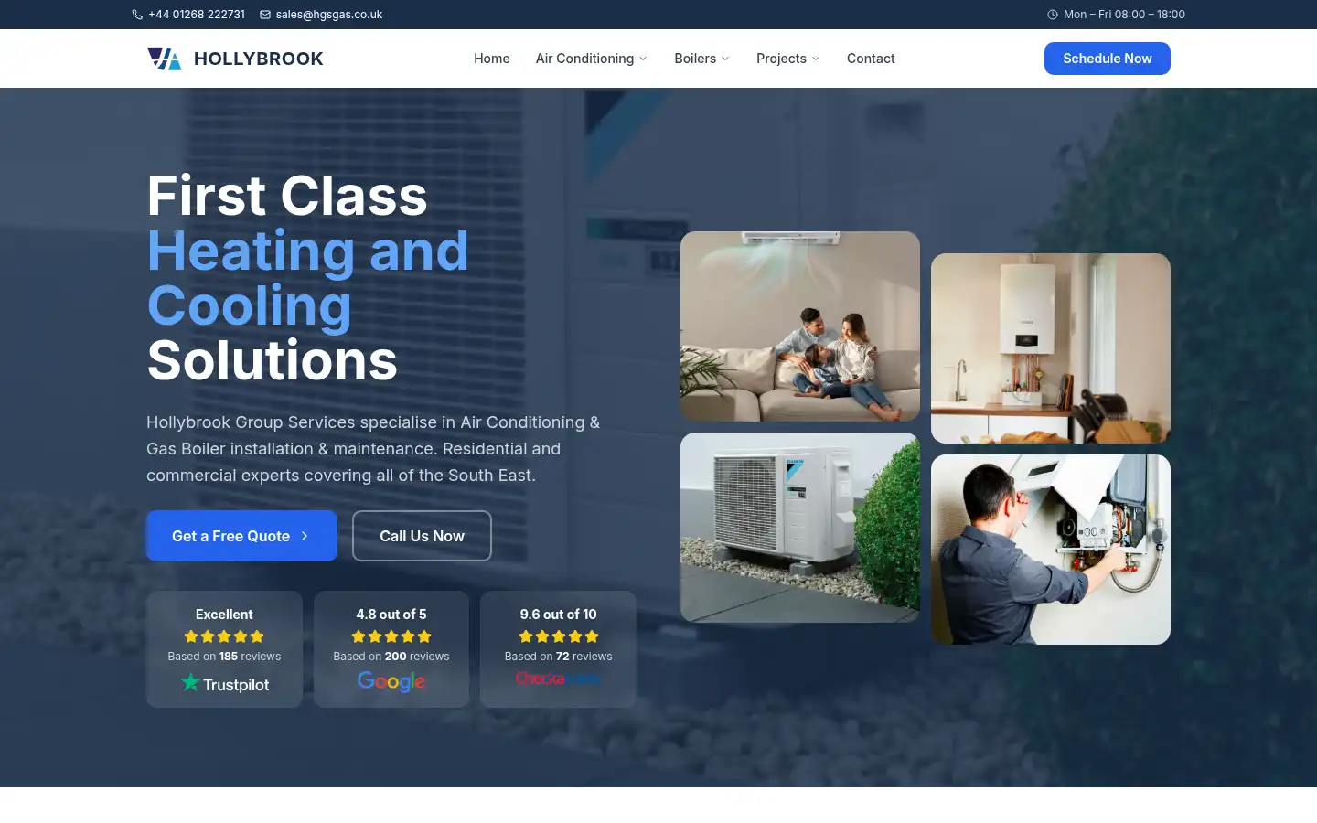Screenshot of hollybrookgroup.co.uk