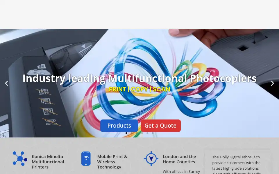 Screenshot of hollydigital.co.uk