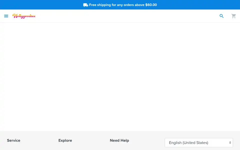 Screenshot of hollygoodtee.com