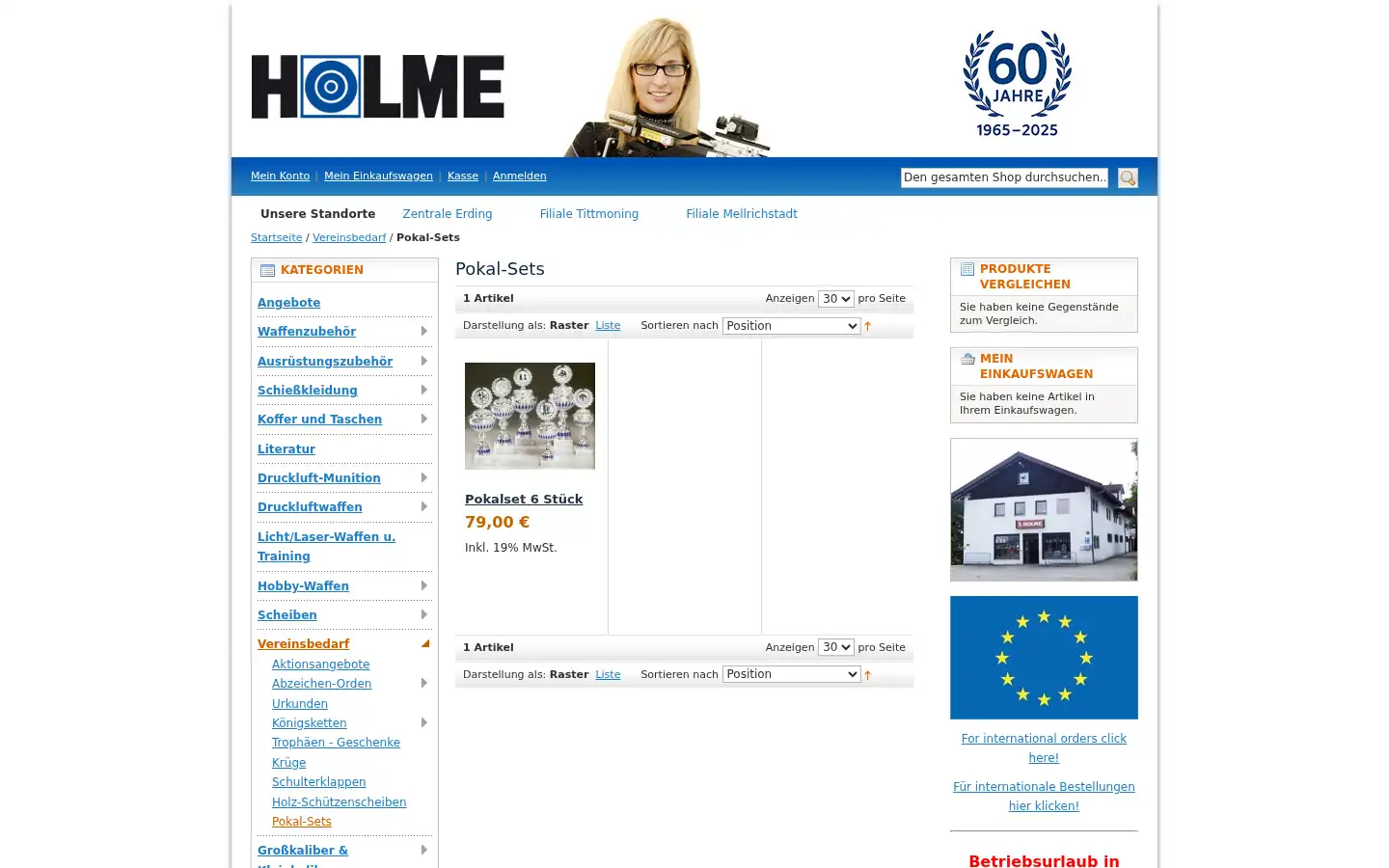 Screenshot of holme-onlineshop.de