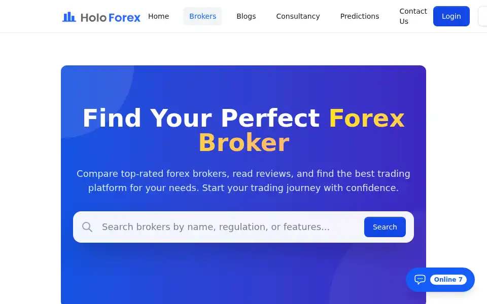 Screenshot of holoforex.com