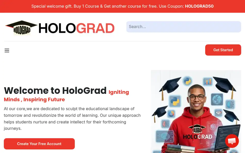 Screenshot of holograd.in
