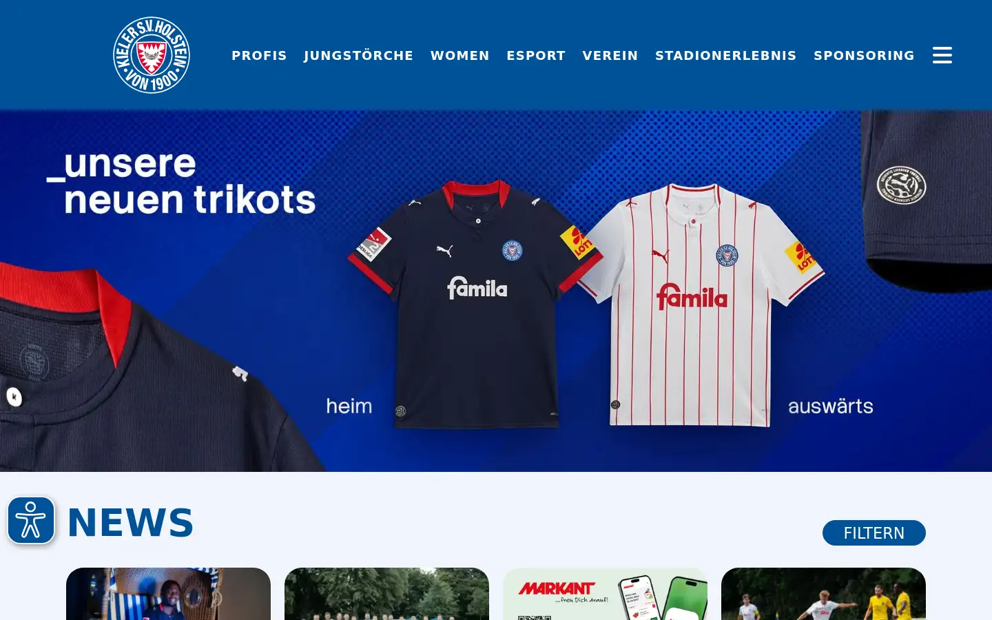 Screenshot of holstein-kiel.de
