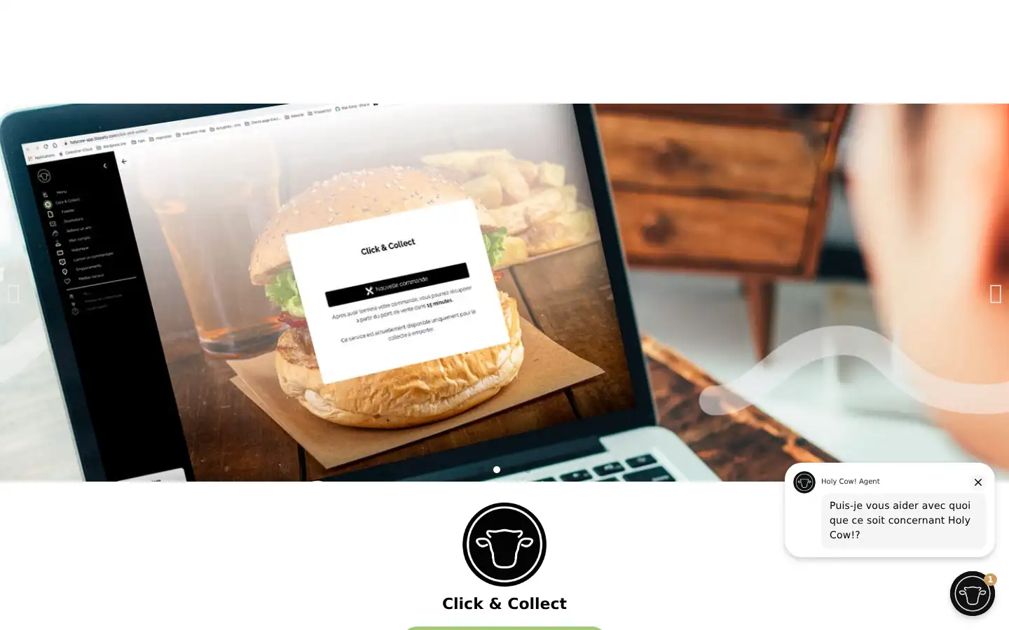 Screenshot of holycow.ch