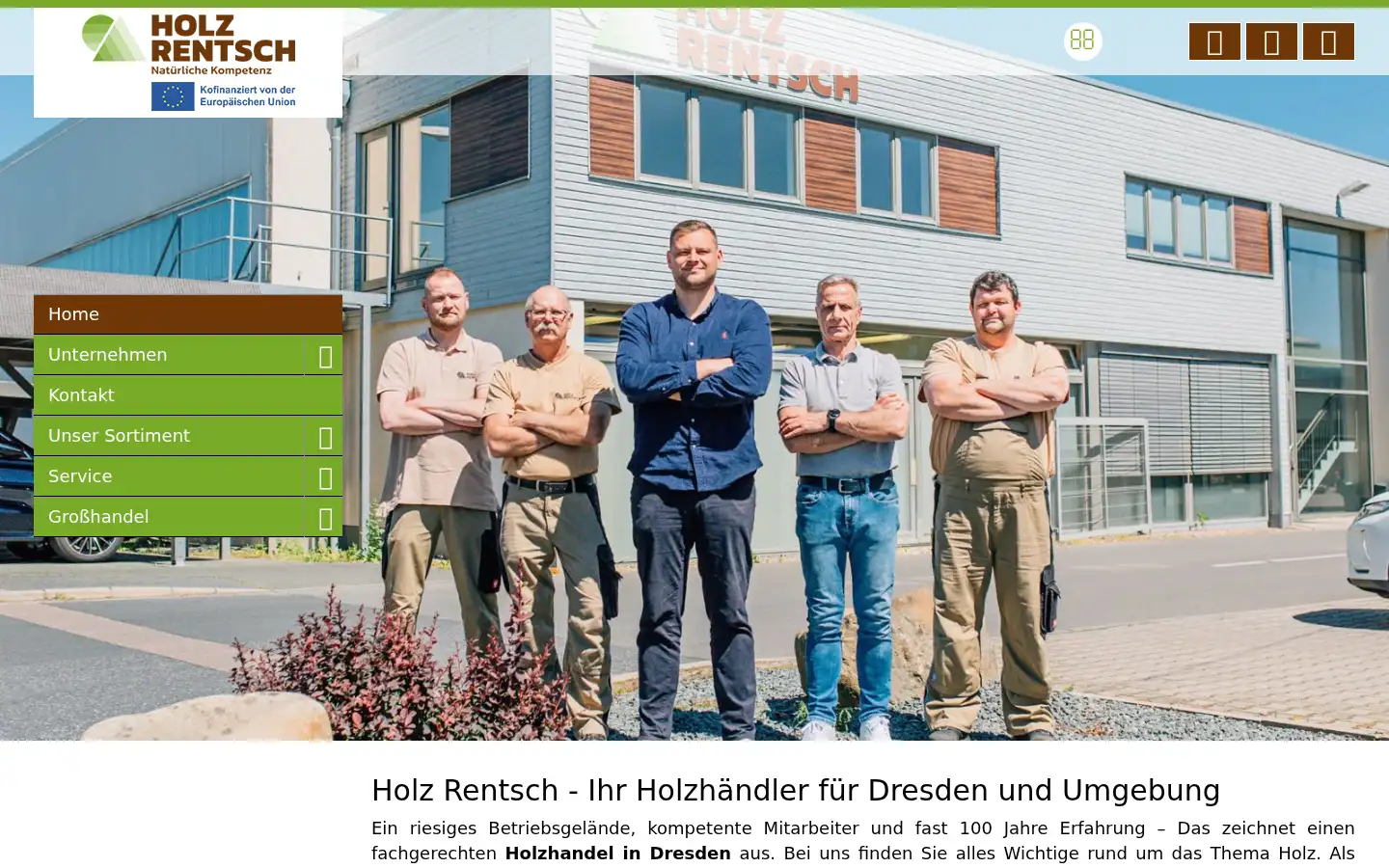 Screenshot of holz-rentsch.de