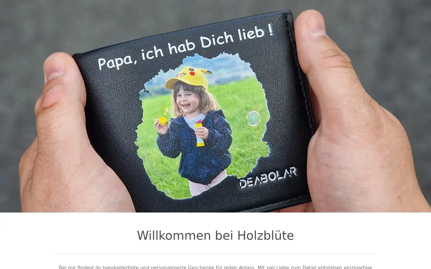 Screenshot of holzbluete.de