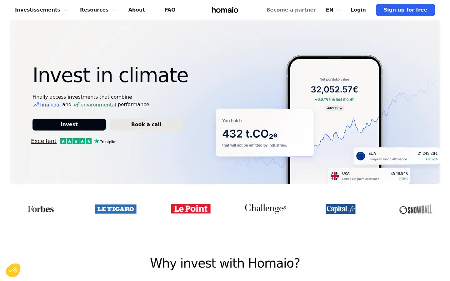 Screenshot of homaio.com