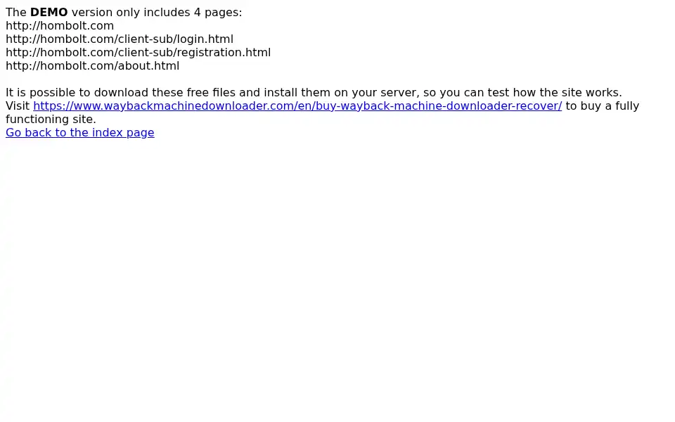 Screenshot of hombolt.com