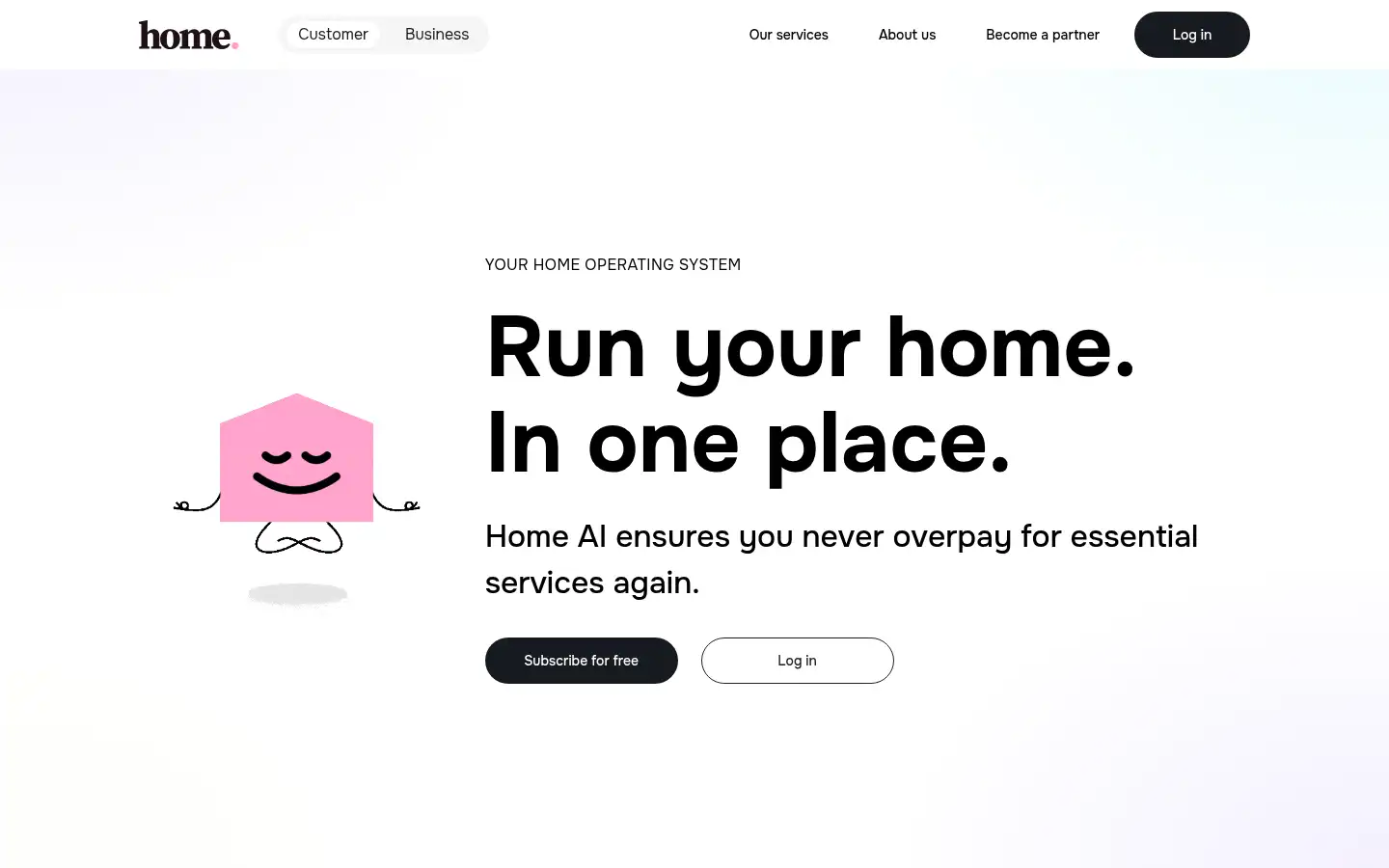 Screenshot of home.cc