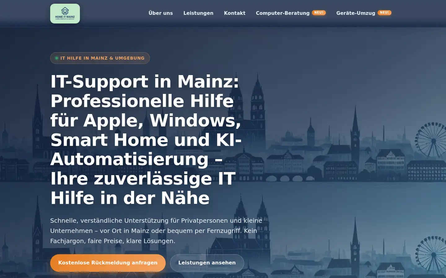Screenshot of home-it-mainz.de