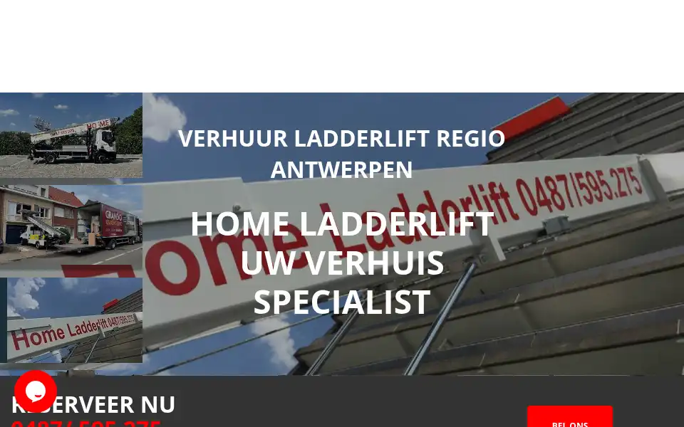 Screenshot of home-ladderlift.be