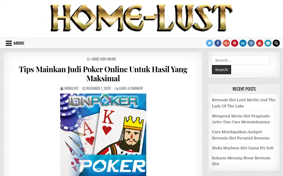 Screenshot of home-lust.com