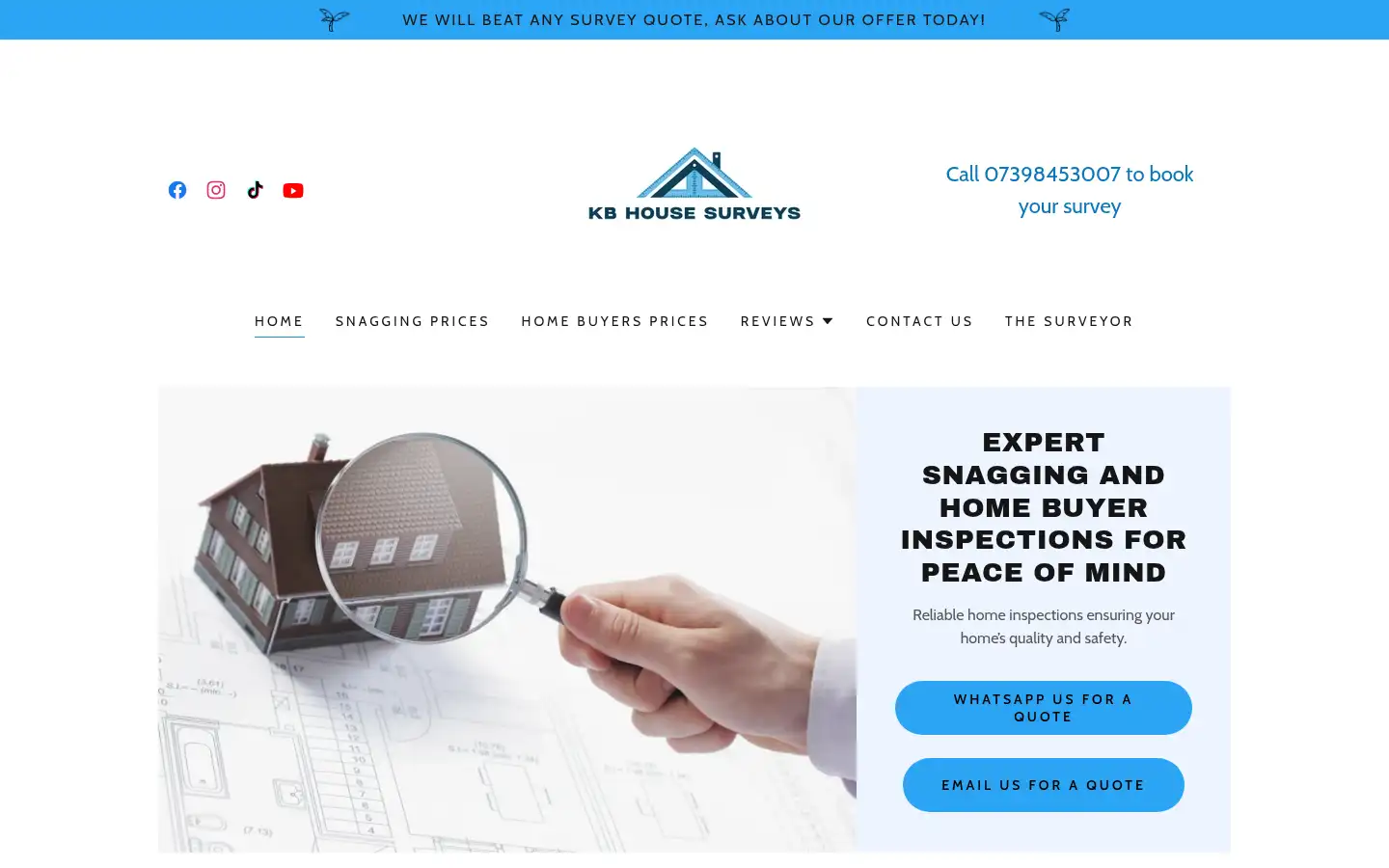 Screenshot of home-snagging.co.uk