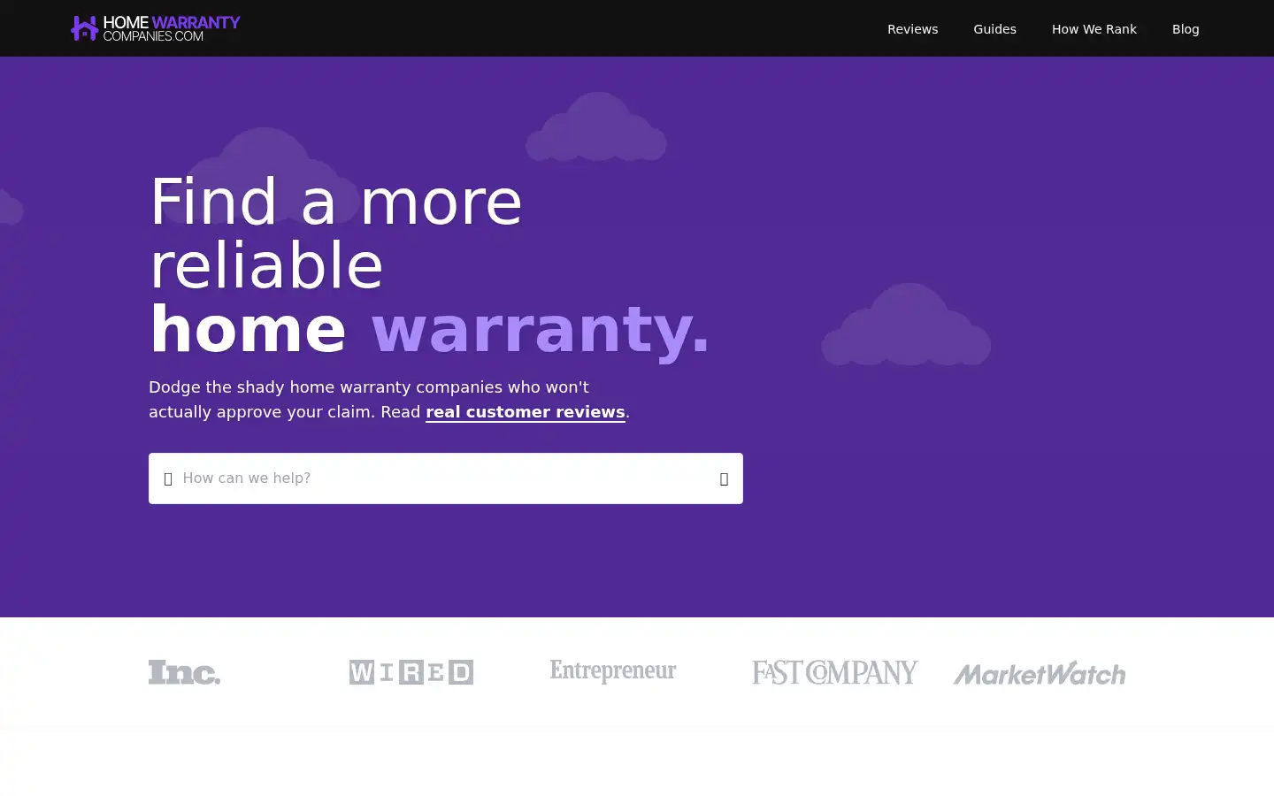Screenshot of home-warranty-companies.com