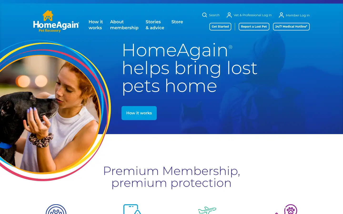 Screenshot of homeagain.com