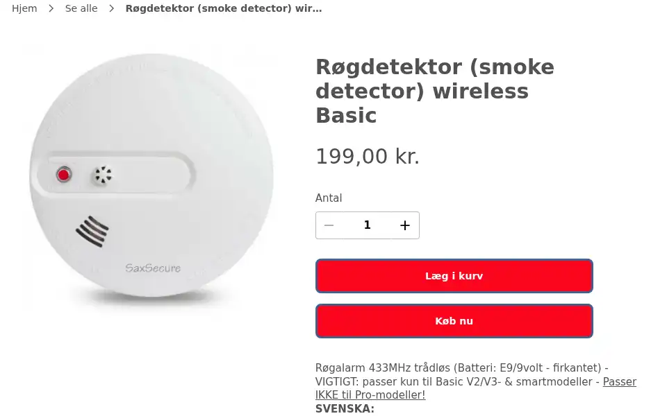 Screenshot of homealarm.nl