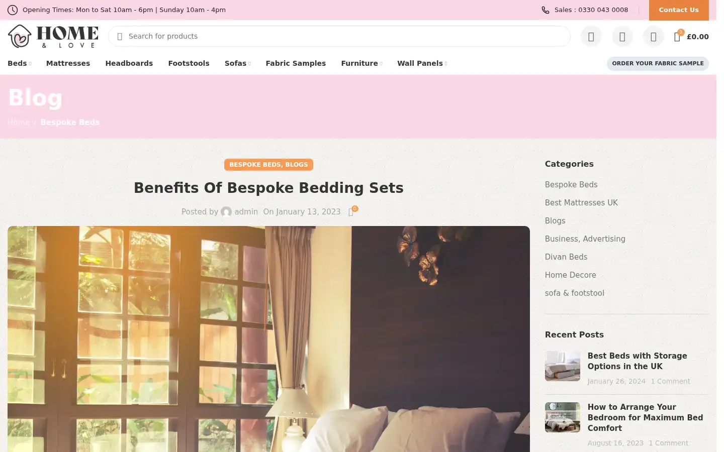 Screenshot of homeandlove.co.uk