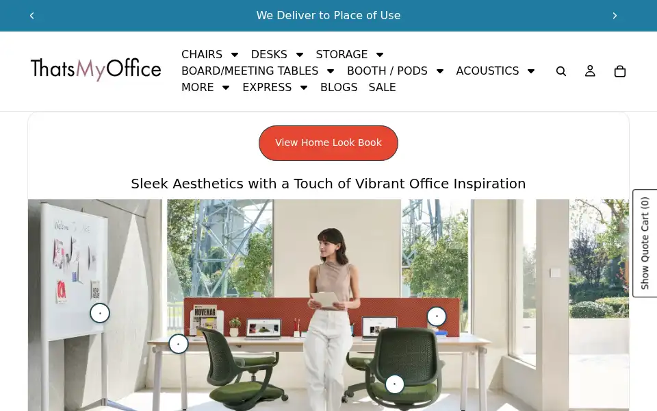 Screenshot of homeandofficefurniture.co.uk
