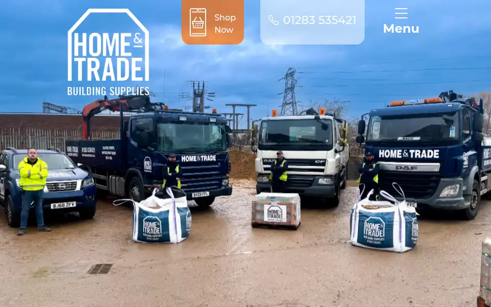 Screenshot of homeandtrade.co.uk