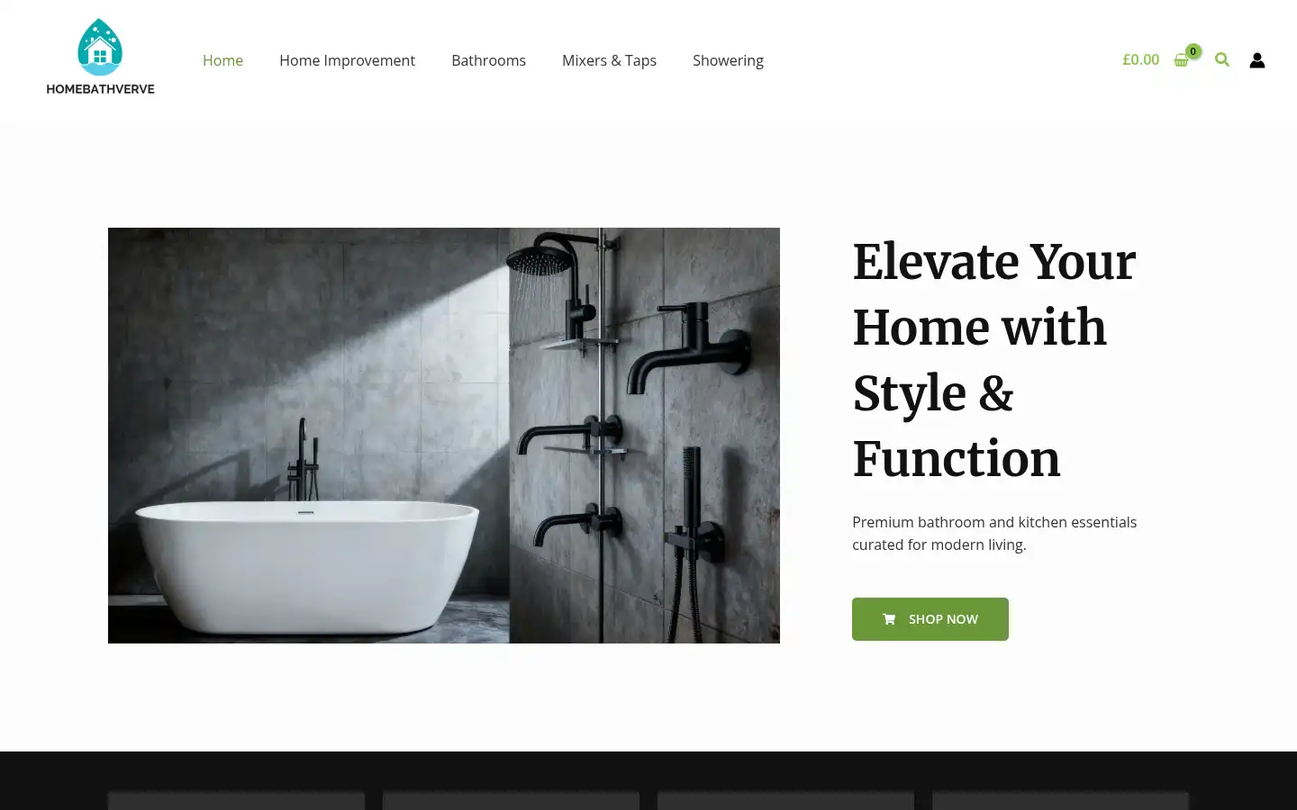Screenshot of homebathverve.com