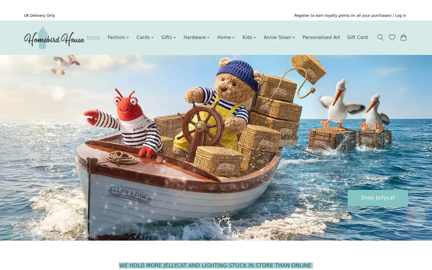 Screenshot of homebirdhouse.com