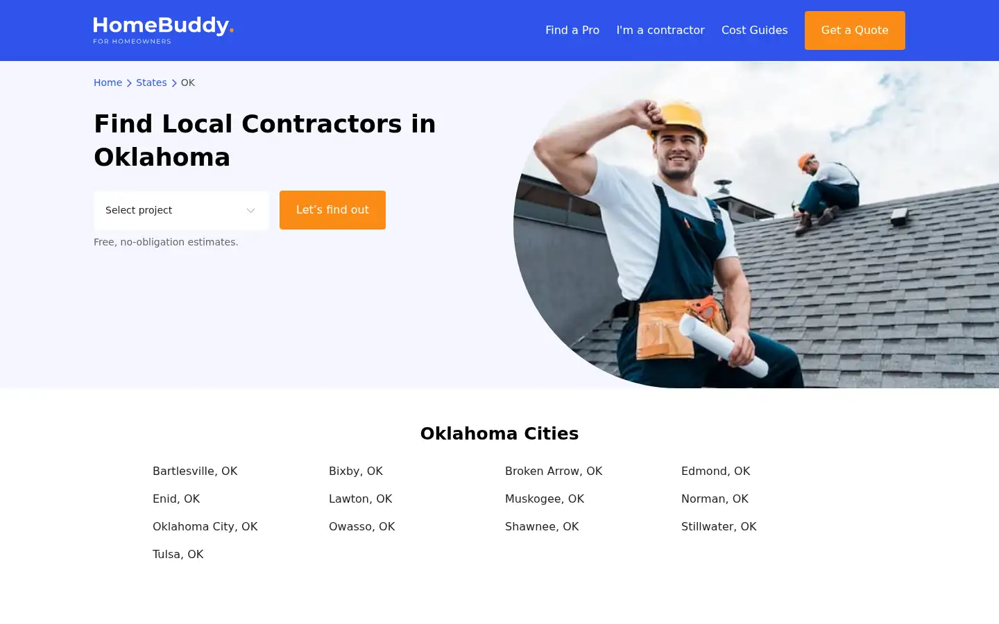 Screenshot of homebuddy.com