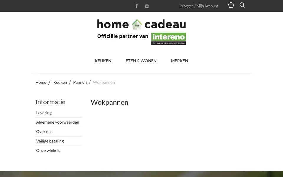 Screenshot of homecadeau.nl