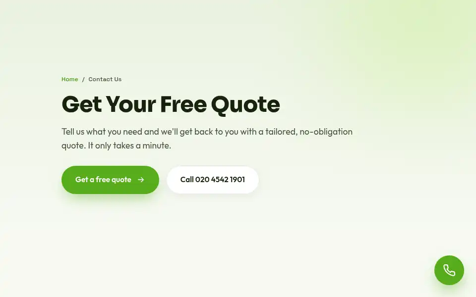 Screenshot of homecarecleaning.co.uk