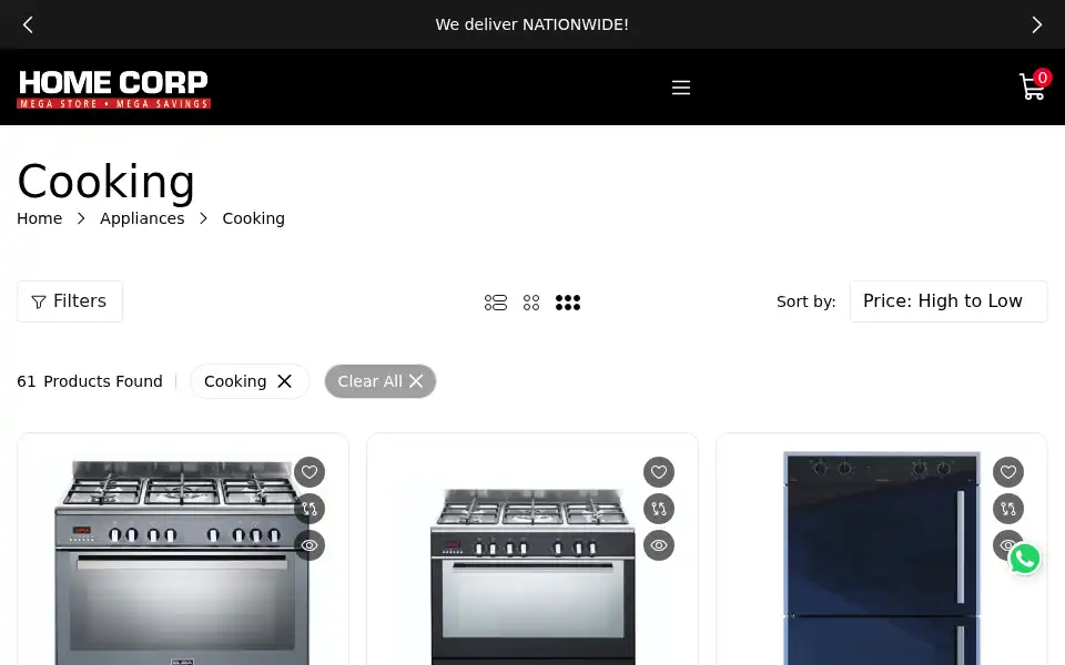 Screenshot of homecorp.co.bw