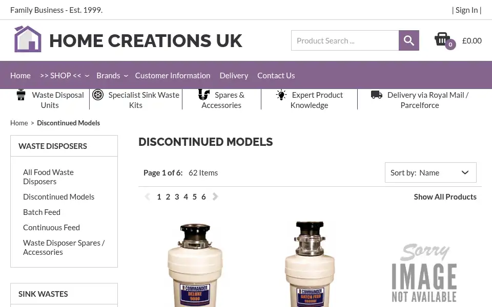 Screenshot of homecreations.co.uk