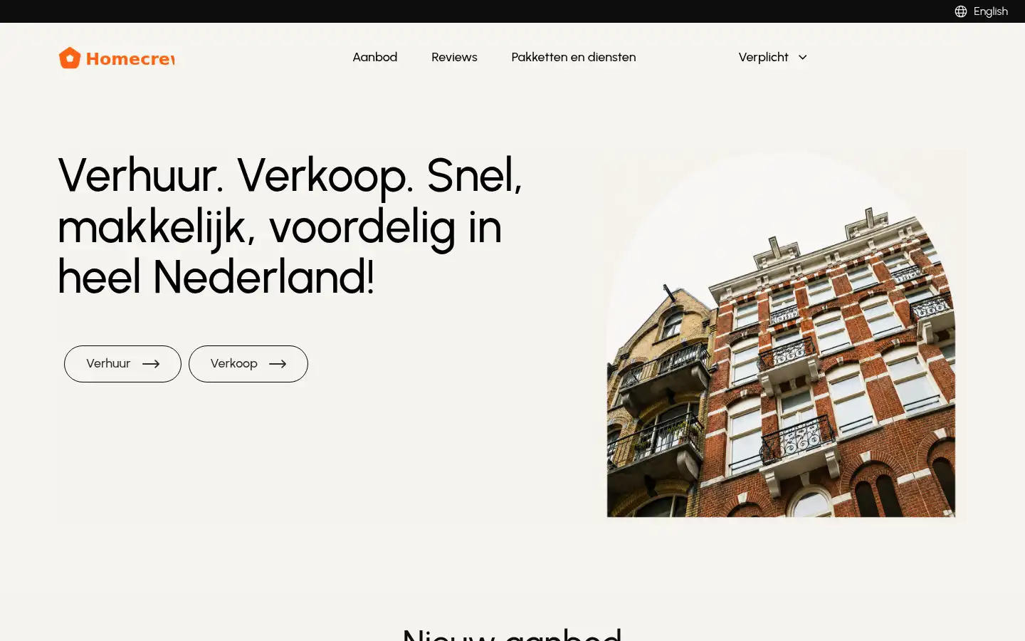 Screenshot of homecrew.nl