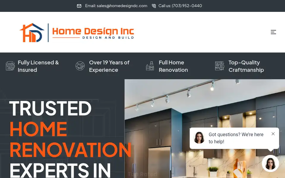 Screenshot of homedesigndc.com
