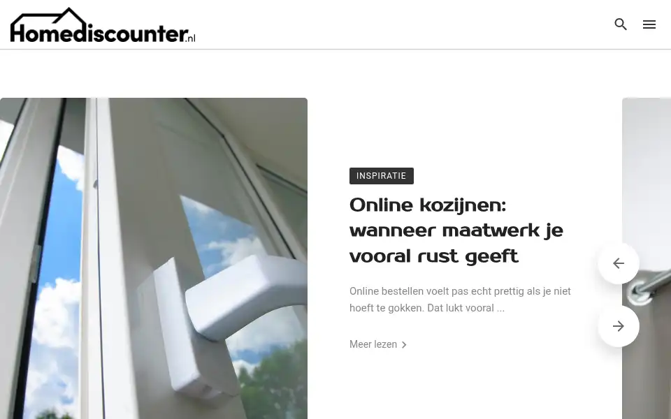 Screenshot of homediscounter.nl