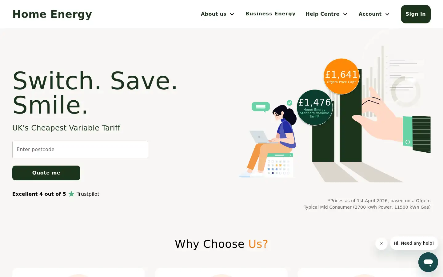 Screenshot of homeenergy.co.uk