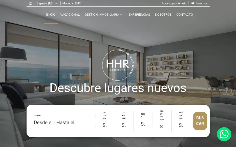 Screenshot of homeholidays.rentals