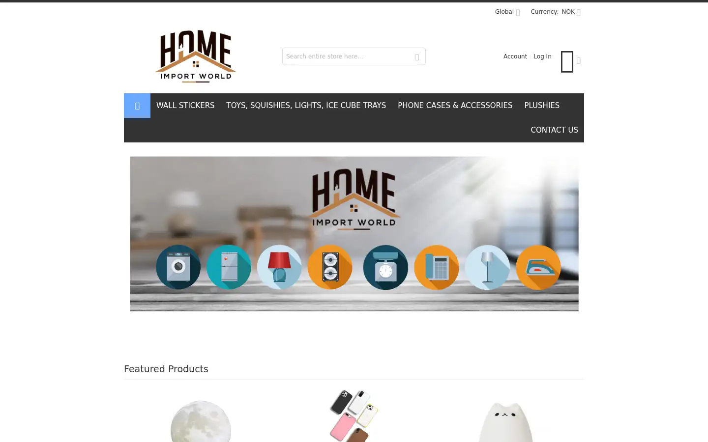 Screenshot of homeimportworld.com