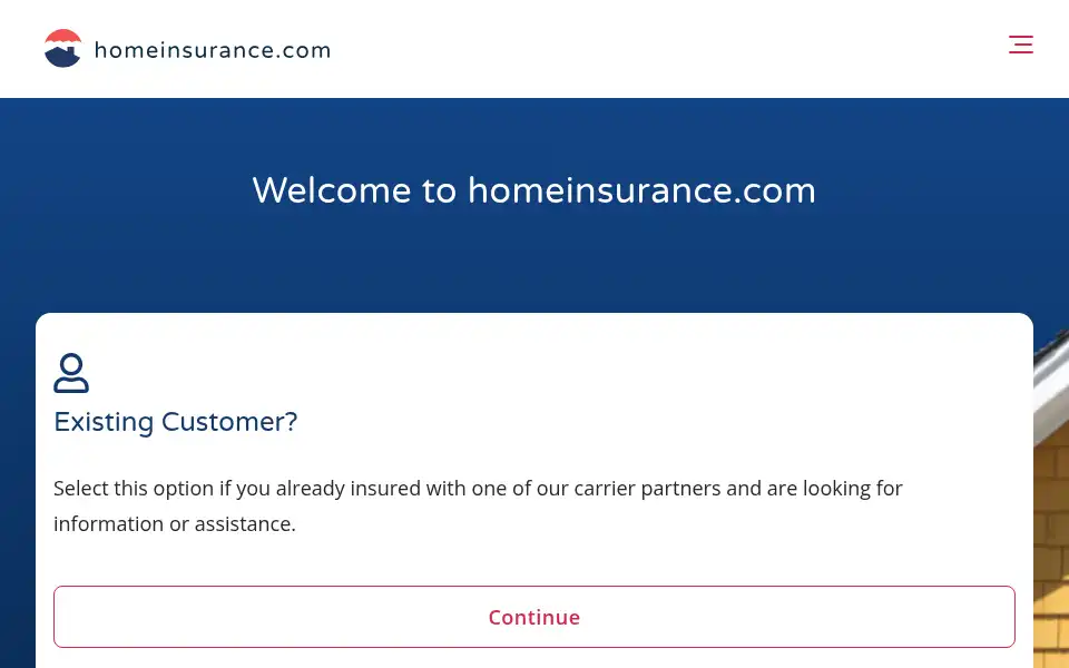 Screenshot of homeinsurance.com