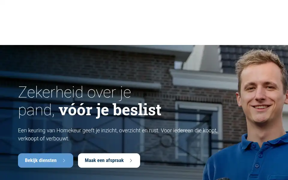 Screenshot of homekeur.nl