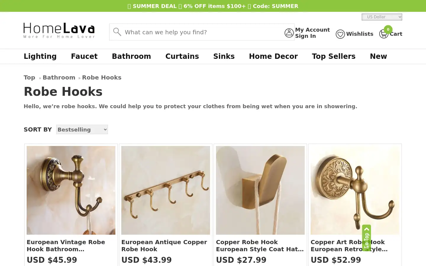 Screenshot of homelava.com