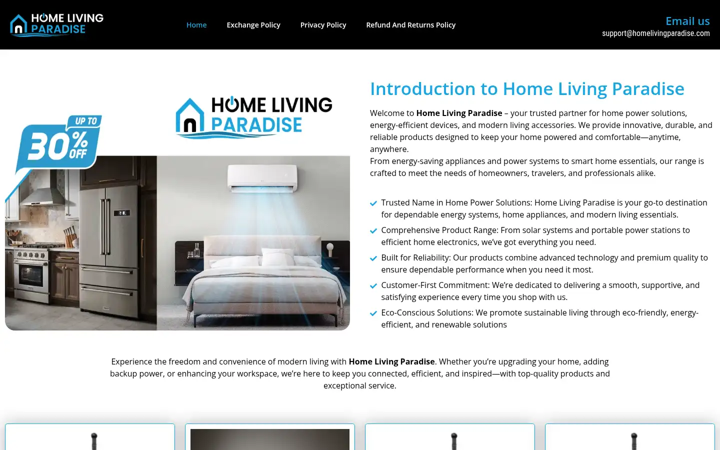 Screenshot of homelivingparadise.com
