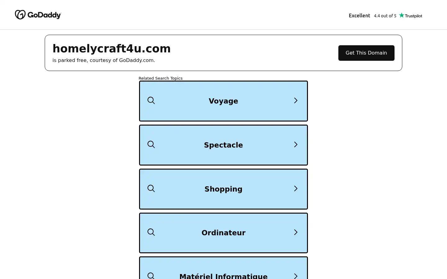 Screenshot of homelycraft4u.com